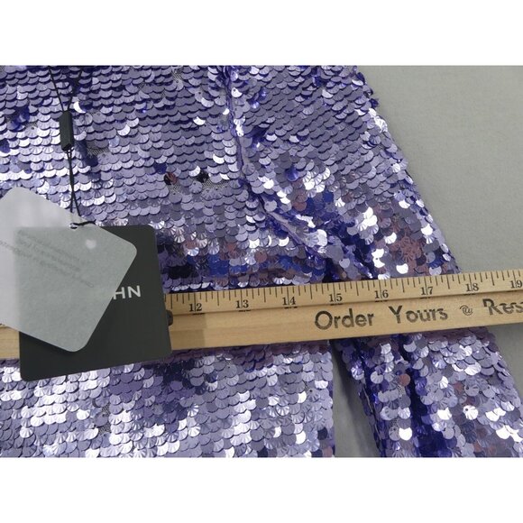 ST. JOHN Womens 0 Scales Dress Sheath Lilac Evening NWT - Picture 4 of 11